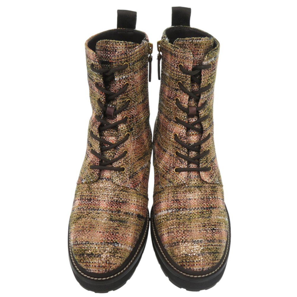 未使用品 コンバットブーツ MILLER LUG SOLE BOOTIE ブーツ ツイード/ツイード ダークブラウン 0540【中古】 レディース 未使用品 コンバットブーツ MILLER LUG SOLE BOOTIE ブーツ ツイード/ツイード ダークブラウン 0540【中古】 レディース