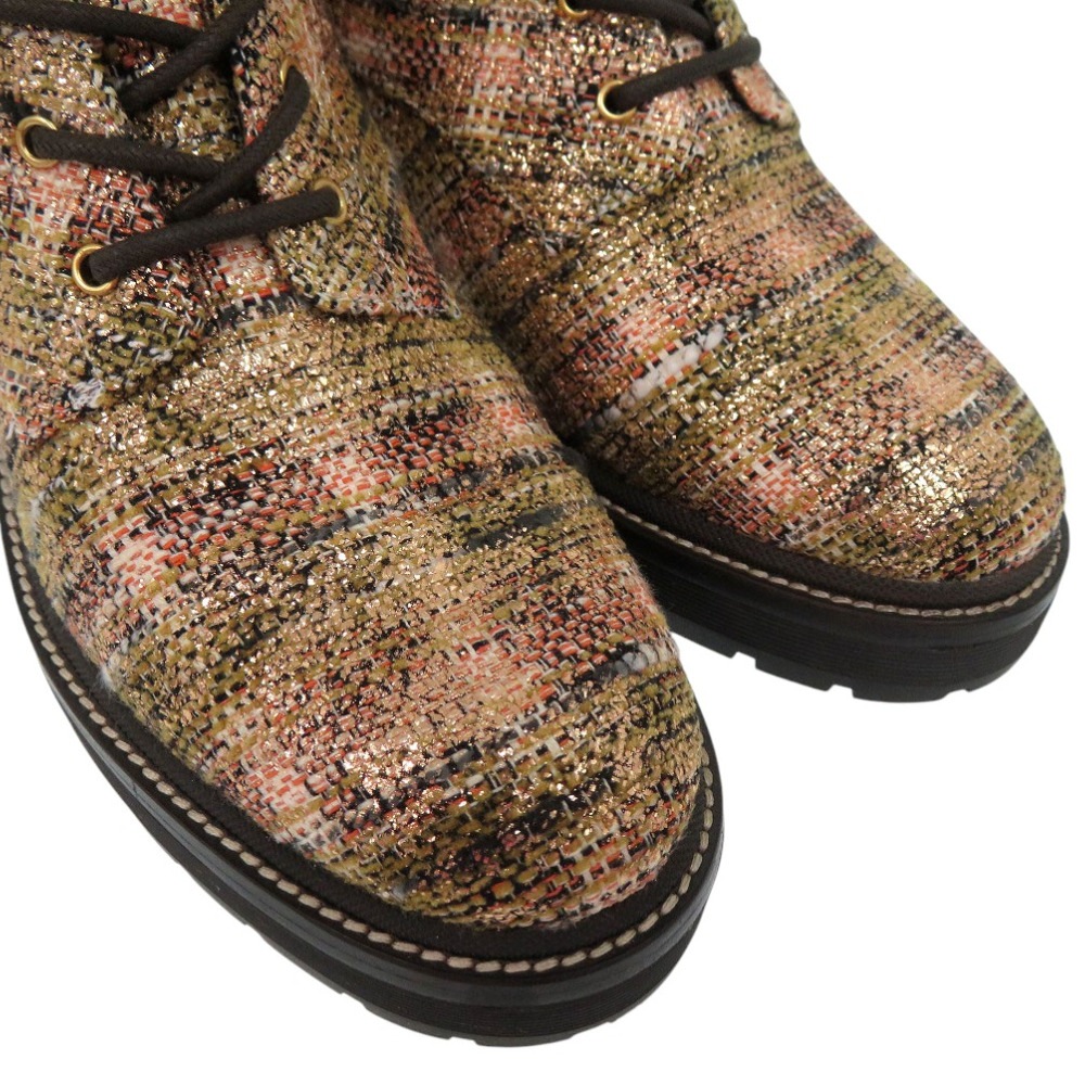 未使用品 コンバットブーツ MILLER LUG SOLE BOOTIE ブーツ ツイード/ツイード ダークブラウン 0540【中古】 レディース 未使用品 コンバットブーツ MILLER LUG SOLE BOOTIE ブーツ ツイード/ツイード ダークブラウン 0540【中古】 レディース