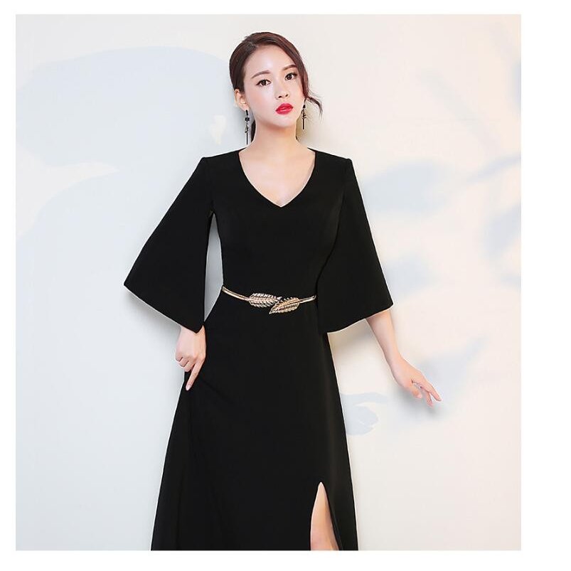 袖あり カラードレス ウエディングドレス ロングドレス 二次会 パーティードレス フォーマルドレス