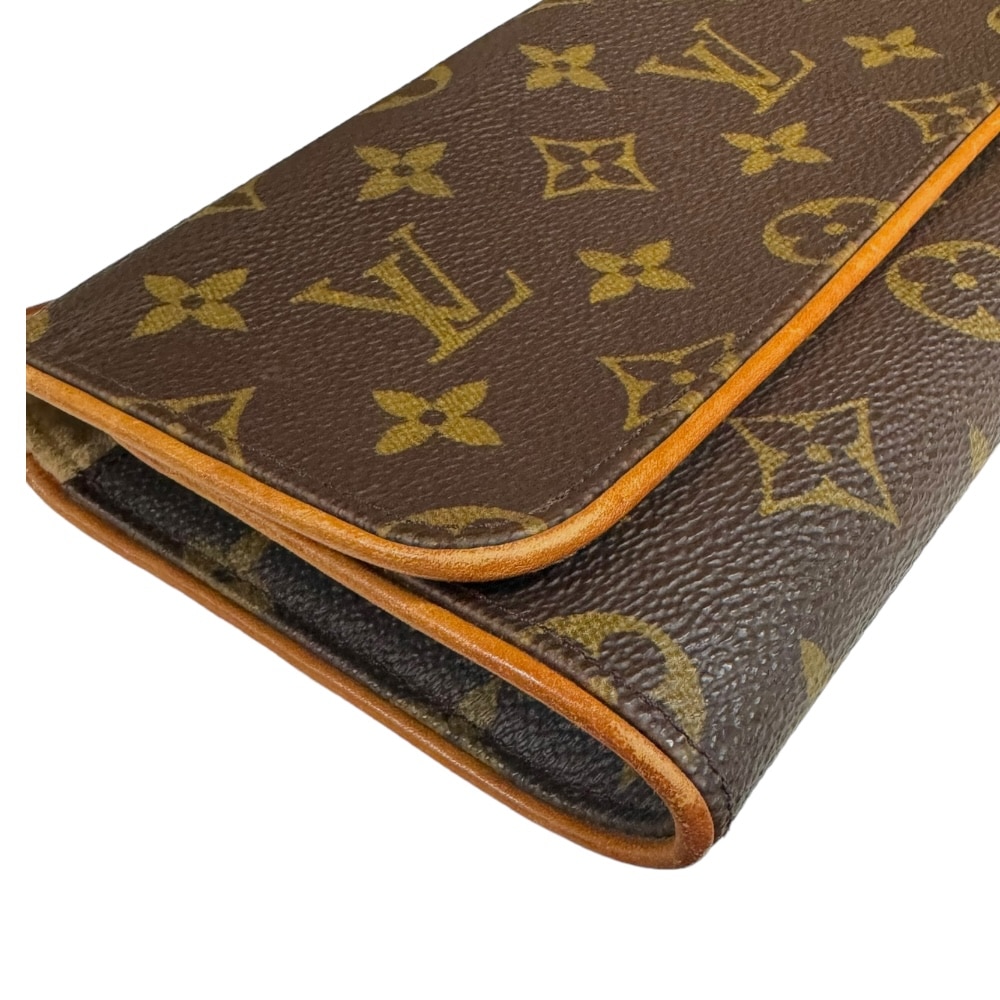 ルイヴィトン ポシェット ツインGM モノグラム ショルダーバッグ モノグラムキャンバス M51852 ブラウン LOUIS VUITTON 中古