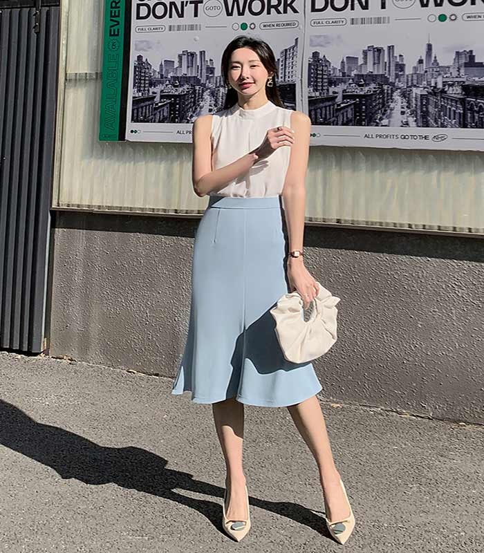 スカート レディース ボトムス 春服 夏服 マーメイドスカート ひざ丈 ミモレ丈 ブルー ブラック ジッパー ハイウエスト Aライン タイトスカート フレア ヘムスカート イレギュラーヘム エレガ スカート レディース ボトムス 春服 夏服 マーメイドスカート ひざ丈 ミモレ丈 ブルー ブラック ジッパー ハイウエスト Aライン タイトスカート フレア ヘムスカート イレギュラーヘム エレガ