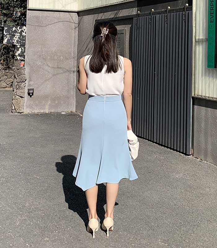 スカート レディース ボトムス 春服 夏服 マーメイドスカート ひざ丈 ミモレ丈 ブルー ブラック ジッパー ハイウエスト Aライン タイトスカート フレア ヘムスカート イレギュラーヘム エレガ スカート レディース ボトムス 春服 夏服 マーメイドスカート ひざ丈 ミモレ丈 ブルー ブラック ジッパー ハイウエスト Aライン タイトスカート フレア ヘムスカート イレギュラーヘム エレガ