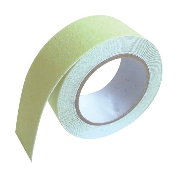 （まとめ）カーボーイ すべり止めテープ ザラザラ幅50mm×5m 蓄光 ST-15 1巻(×5セット)