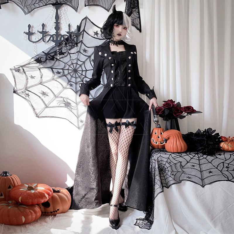 (3点セット)ハロウィン 暗黒系 コスプレ 魔女 仮装 学園祭 文化祭 制服 S M L XL 2XL セット (3点セット)ハロウィン 暗黒系 コスプレ 魔女 仮装 学園祭 文化祭 制服 S M L XL 2XL セット