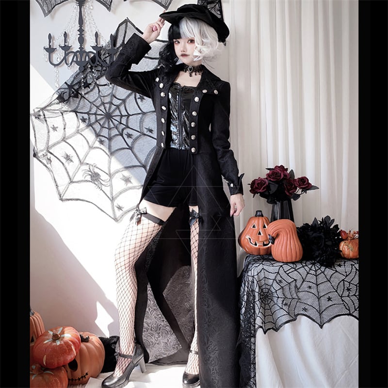 (3点セット)ハロウィン 暗黒系 コスプレ 魔女 仮装 学園祭 文化祭 制服 S M L XL 2XL セット (3点セット)ハロウィン 暗黒系 コスプレ 魔女 仮装 学園祭 文化祭 制服 S M L XL 2XL セット