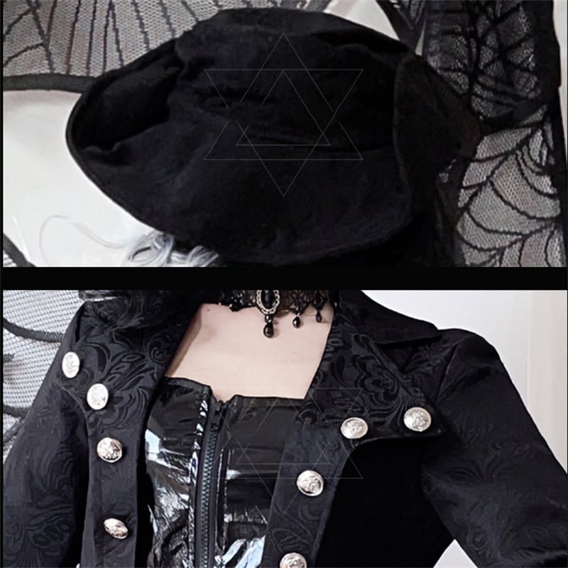 (3点セット)ハロウィン 暗黒系 コスプレ 魔女 仮装 学園祭 文化祭 制服 S M L XL 2XL セット (3点セット)ハロウィン 暗黒系 コスプレ 魔女 仮装 学園祭 文化祭 制服 S M L XL 2XL セット