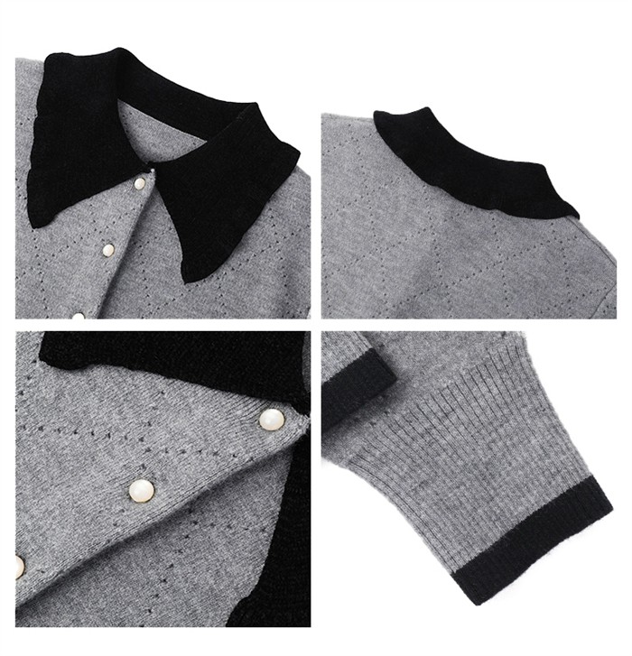 襟付き ニット カーディガン レディース トップス 長袖 ショート丈 S M L ニットセーター セーター バイカラー 秋 冬 ニットシャツ 前開き グレー シンプル ゆったり きれいめ OL あった 襟付き ニット カーディガン レディース トップス 長袖 ショート丈 S M L ニットセーター セーター バイカラー 秋 冬 ニットシャツ 前開き グレー シンプル ゆったり きれいめ OL あった
