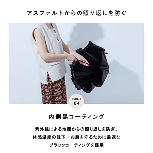 日傘 完全遮光 UVカット 長傘 レディース 軽量 遮光率 100% 遮熱効果 ヒートカット 一級遮光 晴雨兼用 パラ