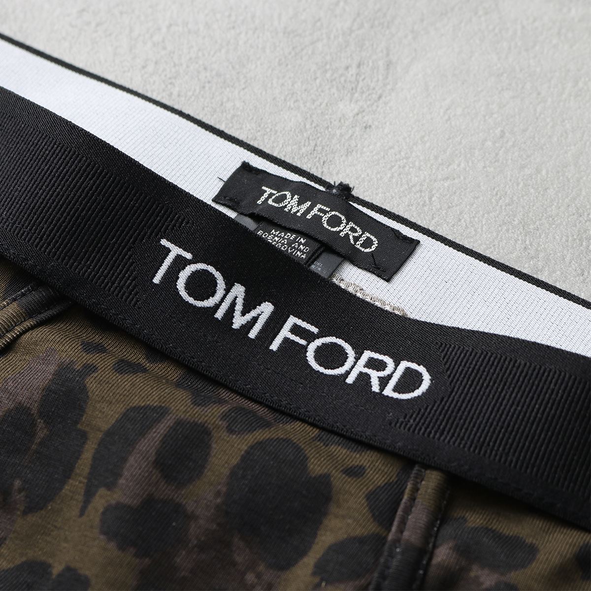 TOM FORD トムフォード ブリーフパンツ T4LC1 111 メンズ アンダーウェア コットン 下着 ロゴ レオパード ヒョウ柄 カラー2色【返品交換不可】