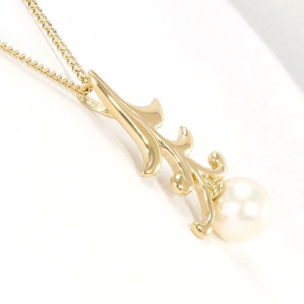 K18 18金 YG イエローゴールド ネックレス パール(真珠) 約40cm ジュエリー 中古 K18 18金 YG イエローゴールド ネックレス パール(真珠) 約40cm ジュエリー 中古