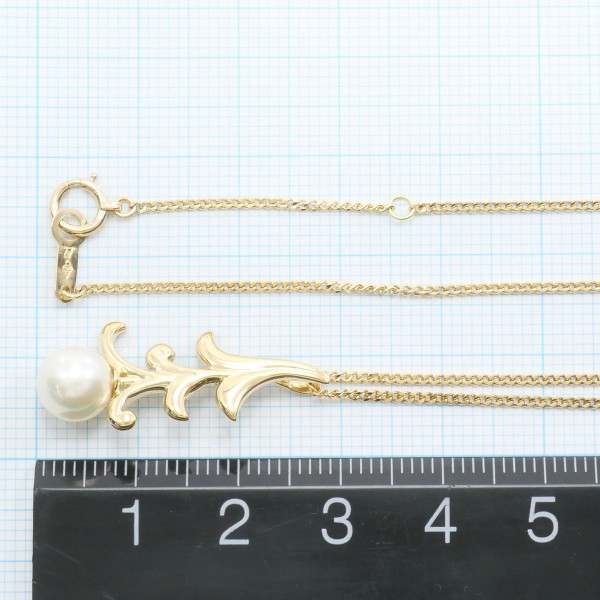 K18 18金 YG イエローゴールド ネックレス パール(真珠) 約40cm ジュエリー 中古 K18 18金 YG イエローゴールド ネックレス パール(真珠) 約40cm ジュエリー 中古