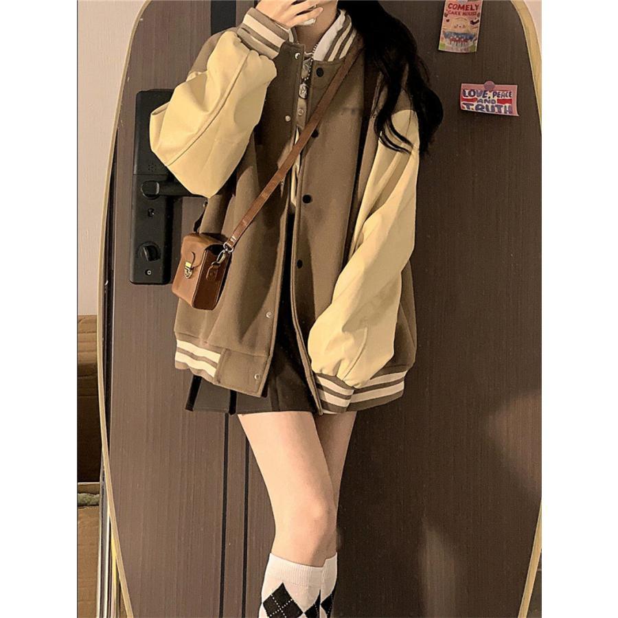 作韓レディーススタジャン野球服スタジアムジャンパージャケットジャンパーブルゾンカジュアル大きいサイズ学生通勤 作韓レディーススタジャン野球服スタジアムジャンパージャケットジャンパーブルゾンカジュアル大きいサイズ学生通勤