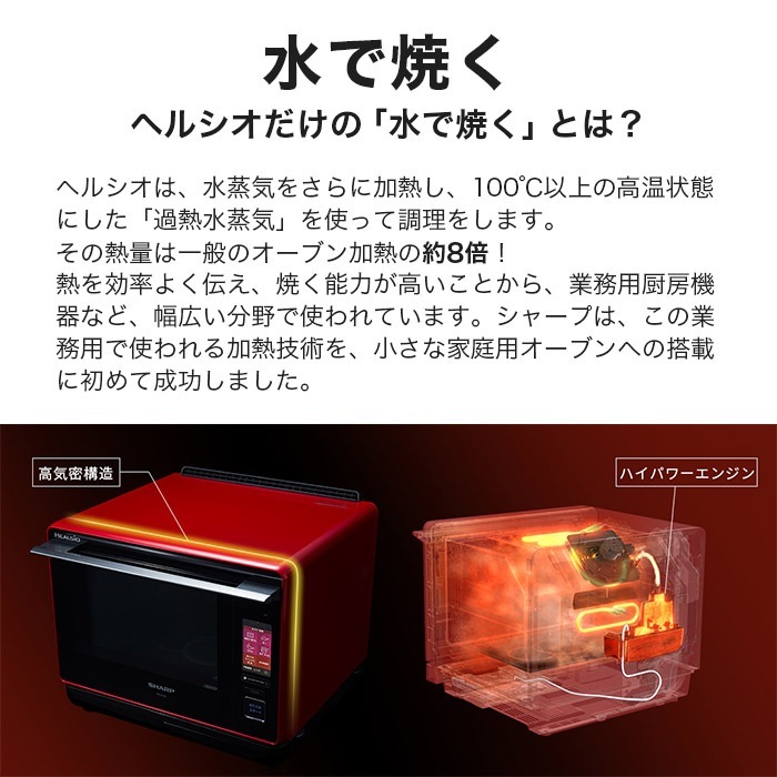 AX-UA20 ウォーターオーブン ヘルシオ 22L