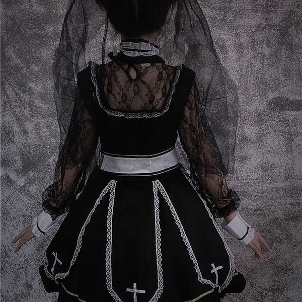 Qoo10] クール 快適 病みかわ ロリータ 黒 ゴ