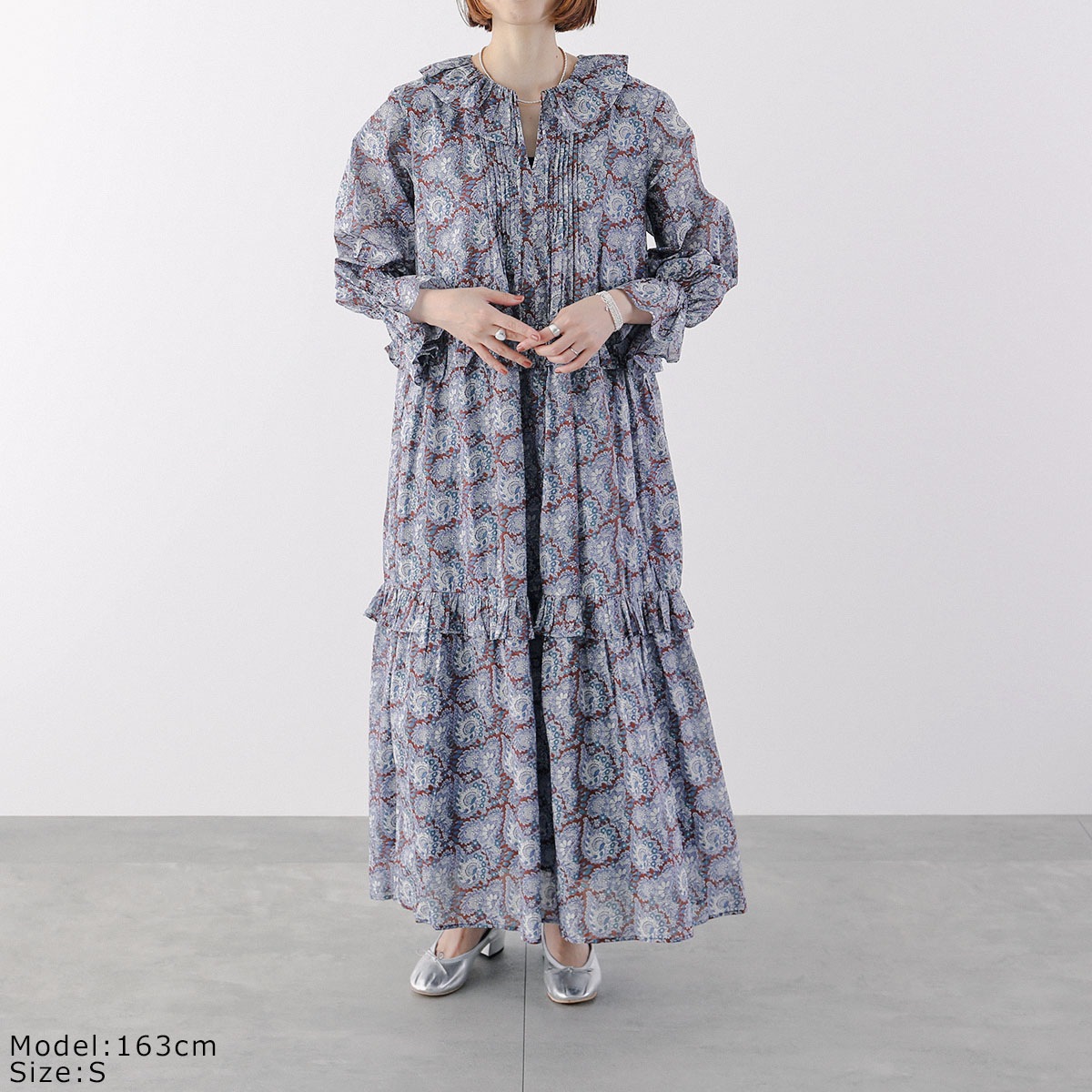 ne Quittez pas ヌキテパ ワンピース Cotton Organza Paisley Dance Frill Dress 010452WG3 レディース ペイズリー フリル ロング丈 ドレ ne Quittez pas ヌキテパ ワンピース Cotton Organza Paisley Dance Frill Dress 010452WG3 レディース ペイズリー フリル ロング丈 ドレ