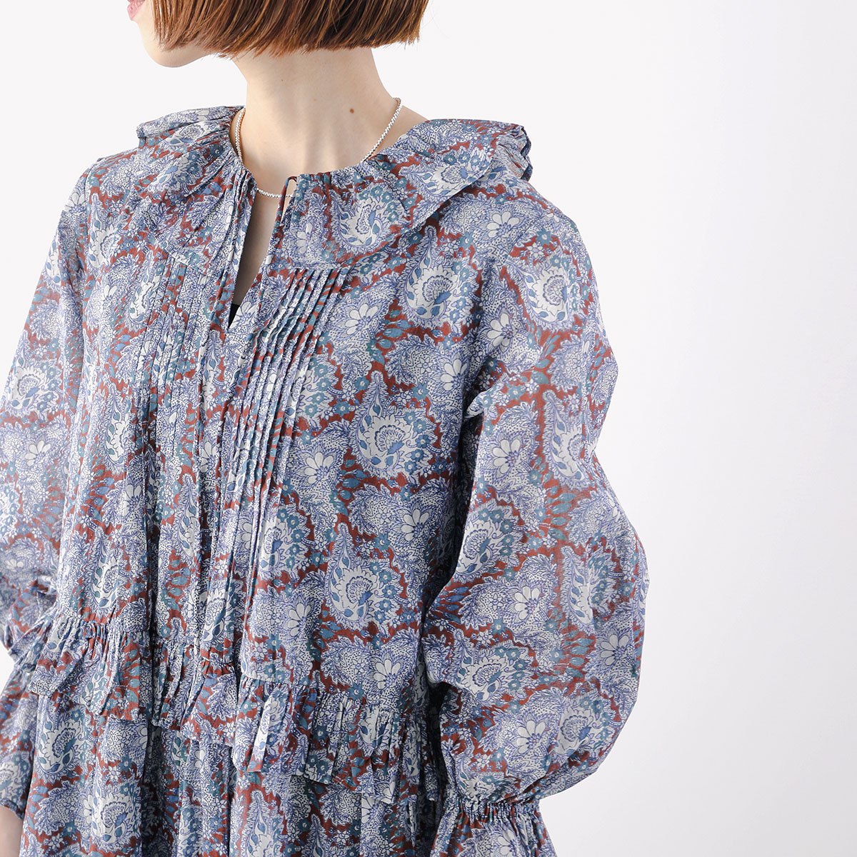 ne Quittez pas ヌキテパ ワンピース Cotton Organza Paisley Dance Frill Dress 010452WG3 レディース ペイズリー フリル ロング丈 ドレ ne Quittez pas ヌキテパ ワンピース Cotton Organza Paisley Dance Frill Dress 010452WG3 レディース ペイズリー フリル ロング丈 ドレ