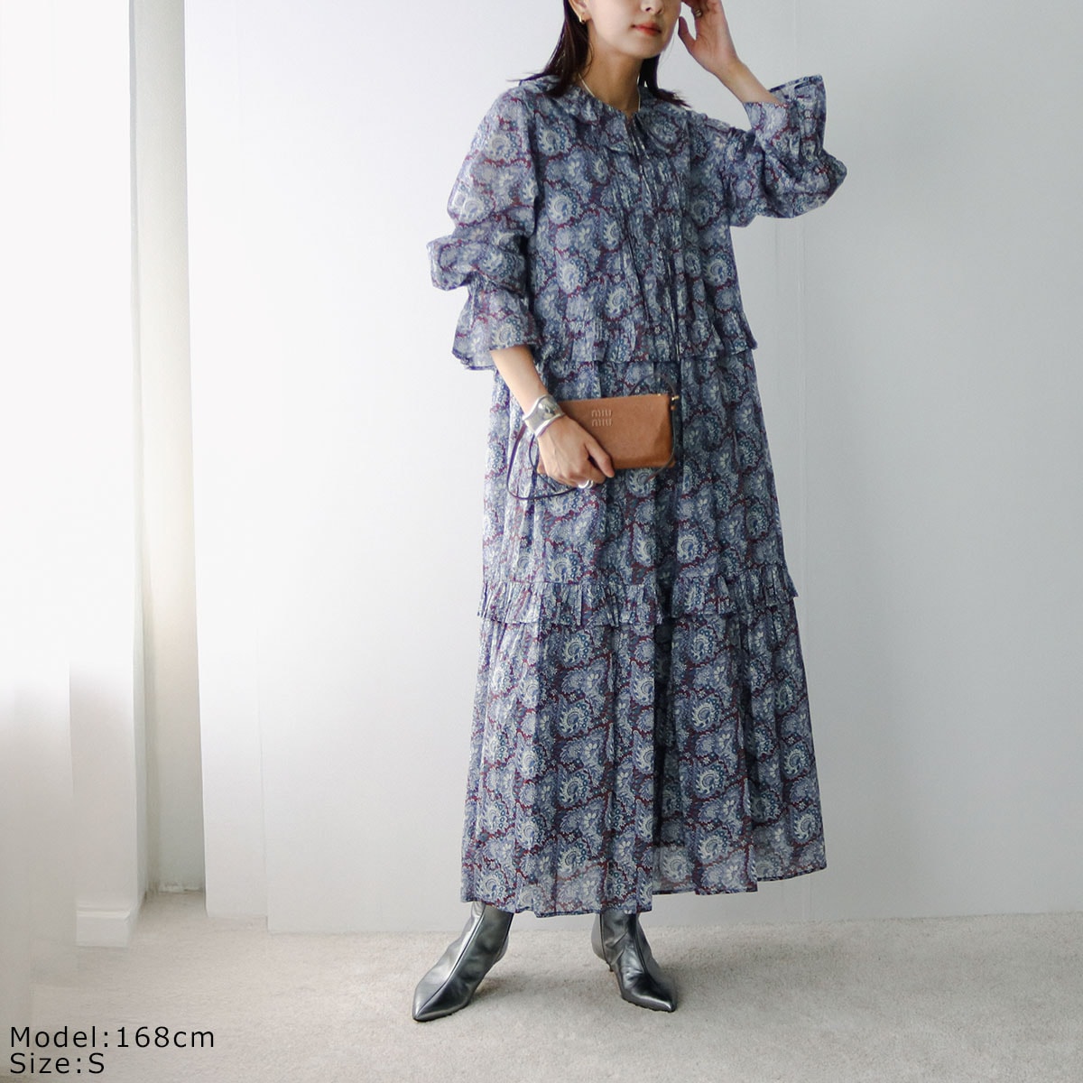 ne Quittez pas ヌキテパ ワンピース Cotton Organza Paisley Dance Frill Dress 010452WG3 レディース ペイズリー フリル ロング丈 ドレ ne Quittez pas ヌキテパ ワンピース Cotton Organza Paisley Dance Frill Dress 010452WG3 レディース ペイズリー フリル ロング丈 ドレ
