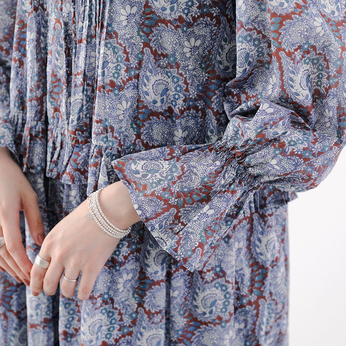 ne Quittez pas ヌキテパ ワンピース Cotton Organza Paisley Dance Frill Dress 010452WG3 レディース ペイズリー フリル ロング丈 ドレ ne Quittez pas ヌキテパ ワンピース Cotton Organza Paisley Dance Frill Dress 010452WG3 レディース ペイズリー フリル ロング丈 ドレ