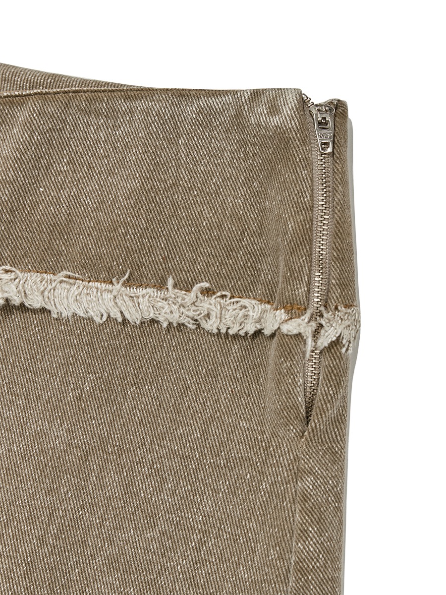 【GLOWNY】 BONES GRUNGY DENIM SKIRT : 3COLOR 【GLOWNY】 BONES GRUNGY DENIM SKIRT : 3COLOR