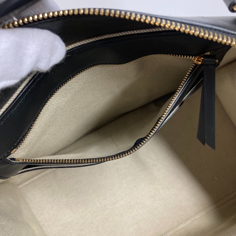 ショルダーバッグ スモール リング カバン 肩掛け トートバッグ レザー/キャンバス アイボリー系