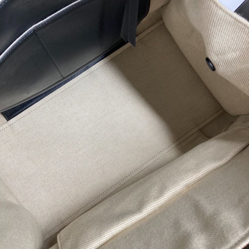 ショルダーバッグ スモール リング カバン 肩掛け トートバッグ レザー/キャンバス アイボリー系