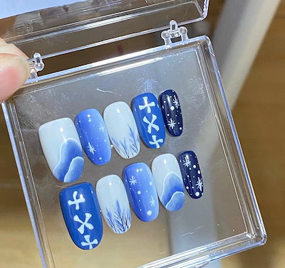 実来様専用 ネイルチップ フルオーダー TXT モチーフネイル 6種類