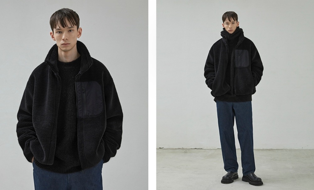 /クーポン進呈/ペアルック/ユニセックス/Staple Fleece Zip-Up フリース ジャケット/3色/モッズ/ジャケット/アウター/パーカー/韓国ファッション