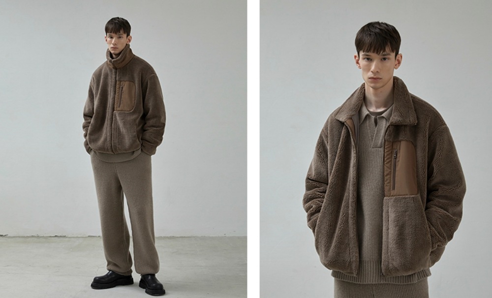 /クーポン進呈/ペアルック/ユニセックス/Staple Fleece Zip-Up フリース ジャケット/3色/モッズ/ジャケット/アウター/パーカー/韓国ファッション