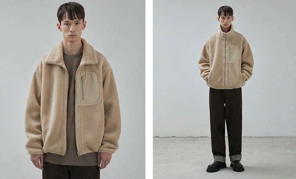 /クーポン進呈/ペアルック/ユニセックス/Staple Fleece Zip-Up フリース ジャケット/3色/モッズ/ジャケット/アウター/パーカー/韓国ファッション