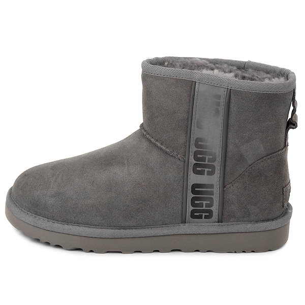 【値下げ不可】UGG ムートン ブーツ 23cmグレー 中古・古着通販】UGG (アグ) ムートンブーツ グレー サイズ:25.5