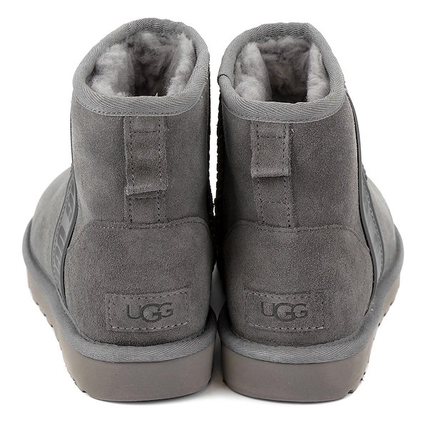 $ UGG ムートンブーツ 12 (USA) グレー Qoo10] UGG ムートンブーツ 1134962 CLAS