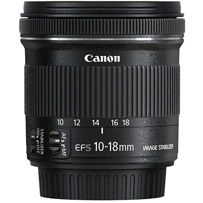 EF-S 10-18mm F4.5-5.6 IS STM 広角レンズ 一眼レフ カメラ 中古