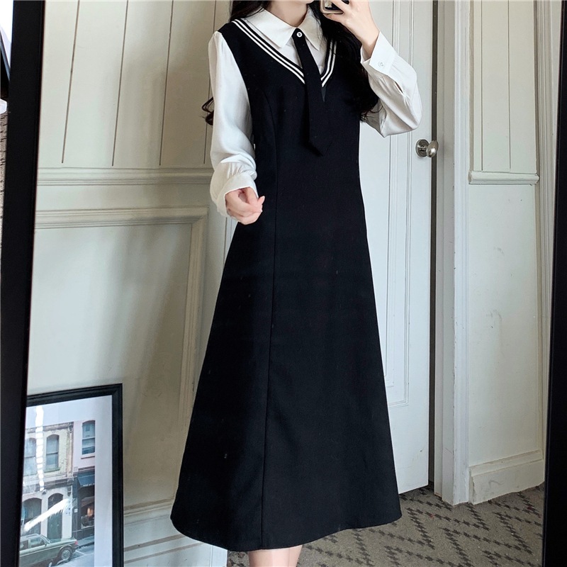 ワンピース デート フレアワンピース ミモレ ミモレ丈 袖あり 長袖 かわいい 大人可愛い きれいめ シンプル カジュアル 大人 上品 おしゃれ お洒落 主役級 存在感 春 秋 10代 20代 30代