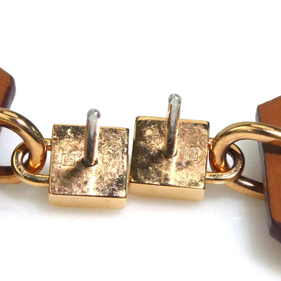 エルメス HERMES ピアス アス ドゥ クール メタル/スイフト ピンクゴールド/ブラウン レディース e60607g エルメス HERMES ピアス アス ドゥ クール メタル/スイフト ピンクゴールド/ブラウン レディース e60607g