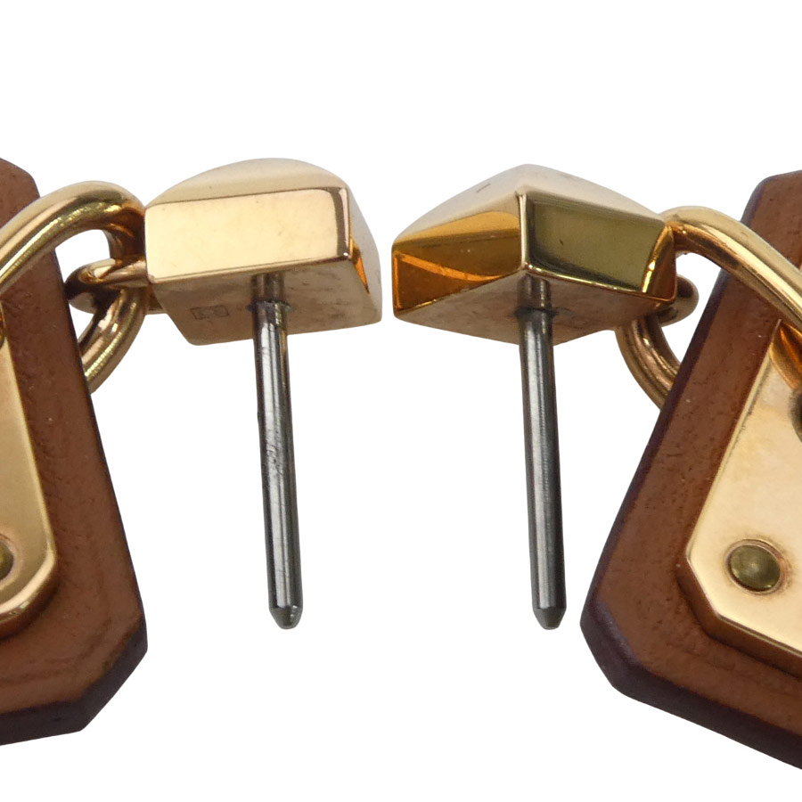 エルメス HERMES ピアス アス ドゥ クール メタル/スイフト ピンクゴールド/ブラウン レディース e60607g エルメス HERMES ピアス アス ドゥ クール メタル/スイフト ピンクゴールド/ブラウン レディース e60607g