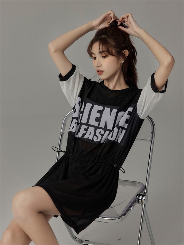 水着 タンキニ レディース 体型カバー 中学生 高校生 3点セット ワンピース ラッシュガード ママ水着 セパレート 10代 スポーティー 韓国 小胸 二の腕カバー 露出控えめ プール 女の子 20代