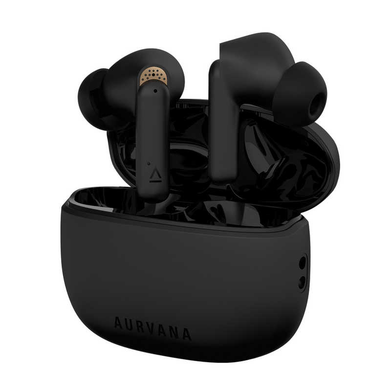 クリエイティブメディア　完全ワイヤレスイヤホン AURVANA ACE ［ワイヤレス(左右分離) /Bluetooth /ノイズキャンセリング対応］ ブラック＆カッパー　HS-AVACE-BKA