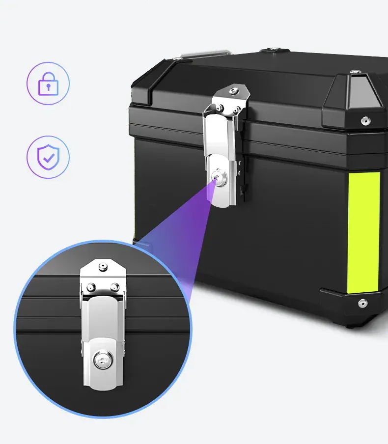 バイク リアボックス バイクボックス 大容量 45L バイクキャリー 反射テープ ヘルメット 盗難防止ロック トップケース1325 バイク リアボックス バイクボックス 大容量 45L バイクキャリー 反射テープ ヘルメット 盗難防止ロック トップケース1325