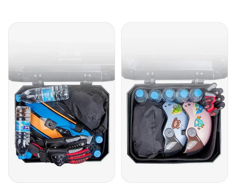 バイク リアボックス バイクボックス 大容量 45L バイクキャリー 反射テープ ヘルメット 盗難防止ロック トップケース1325 バイク リアボックス バイクボックス 大容量 45L バイクキャリー 反射テープ ヘルメット 盗難防止ロック トップケース1325