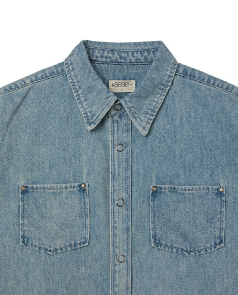 【aeae】 WESTERN DENIM SHIRTS : LIGHT BLUE 【aeae】 WESTERN DENIM SHIRTS : LIGHT BLUE