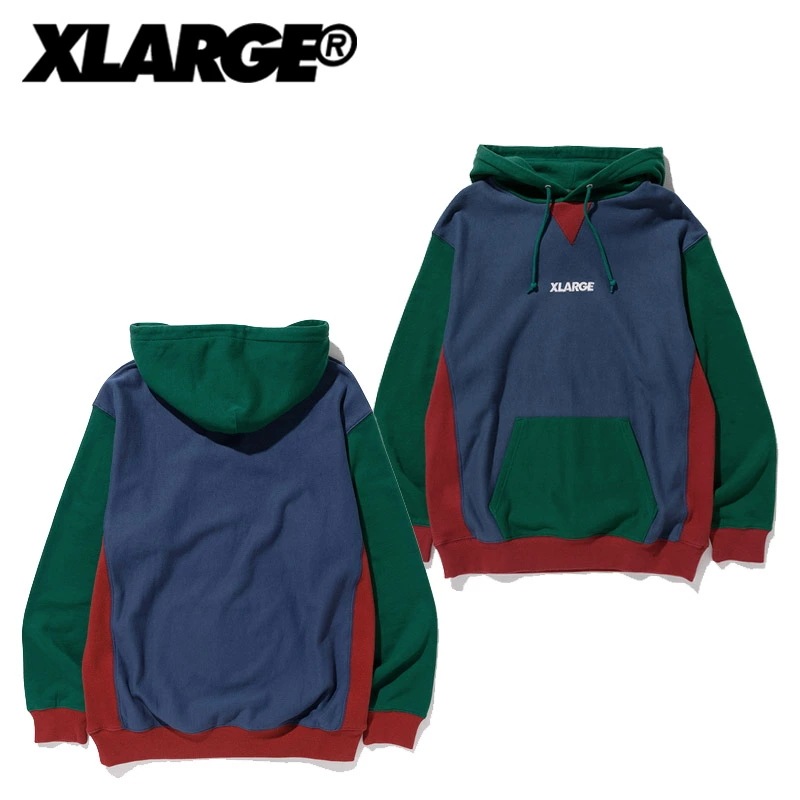 エクストララージ PANELED PULLOVER HOODED SWEAT プルオーバーパーカー/スウェット/メンズ [AA]
