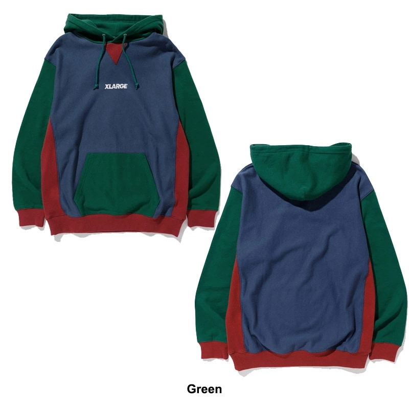エクストララージ PANELED PULLOVER HOODED SWEAT プルオーバーパーカー/スウェット/メンズ [AA]