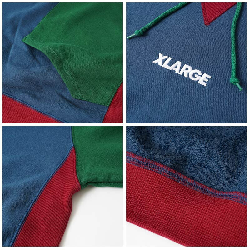 エクストララージ PANELED PULLOVER HOODED SWEAT プルオーバーパーカー/スウェット/メンズ [AA]