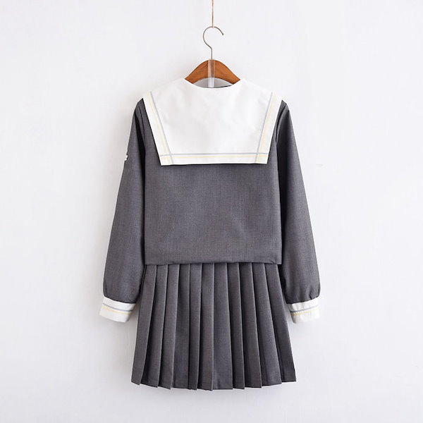 【メーカー直送】 Qoo10] 学生服 上下セッ 灰色 長袖 新入荷新品 スーツ