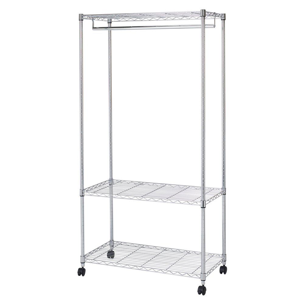 ドウシシャ ルミナス互換 メタルルミナスラック 幅90 3段 ワードローブ ハンガーラック 幅90×奥行46×高さ179.5cm 全体耐荷重240kg 頑丈 キャスター付き 防錆加工 ポール径25mm ドウシシャ ルミナス互換 メタルルミナスラック 幅90 3段 ワードローブ ハンガーラック 幅90×奥行46×高さ179.5cm 全体耐荷重240kg 頑丈 キャスター付き 防錆加工 ポール径25mm