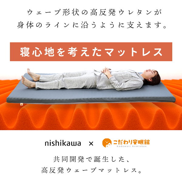 ykkt) 【問合最終日！】良質な睡眠を♪西川エアー高反発マットレス【引渡