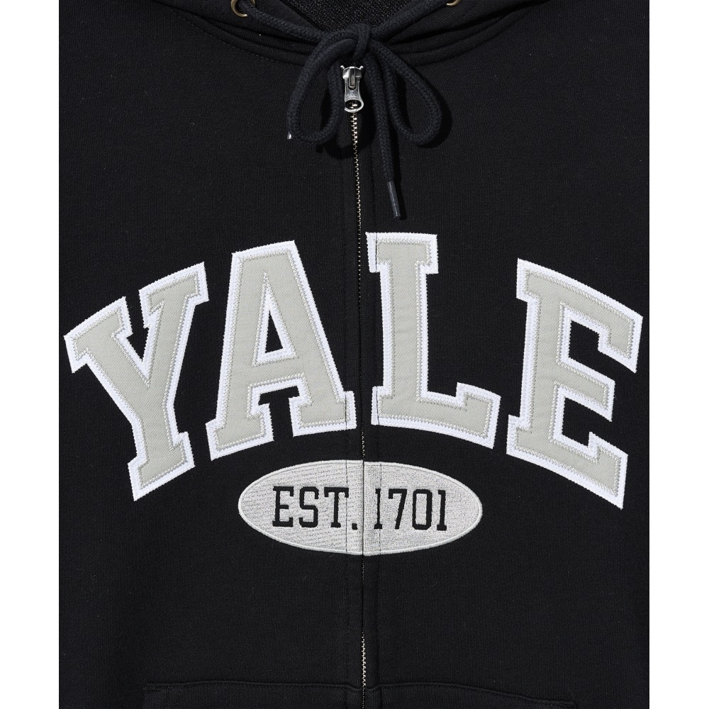 エール (24SS) 2トーンアーチフーディージップアップブラック エール (24SS) 2トーンアーチフーディージップアップブラック