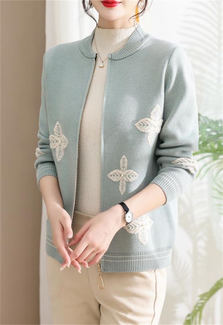 激安セール 短いスタイル お母さん服 秋服 カーディガン ニットコート 40-50歳 カジュアル 感謝祭 ニットトップス 野球シャツ 中高年 女装 セーター カジュアル ジャケット