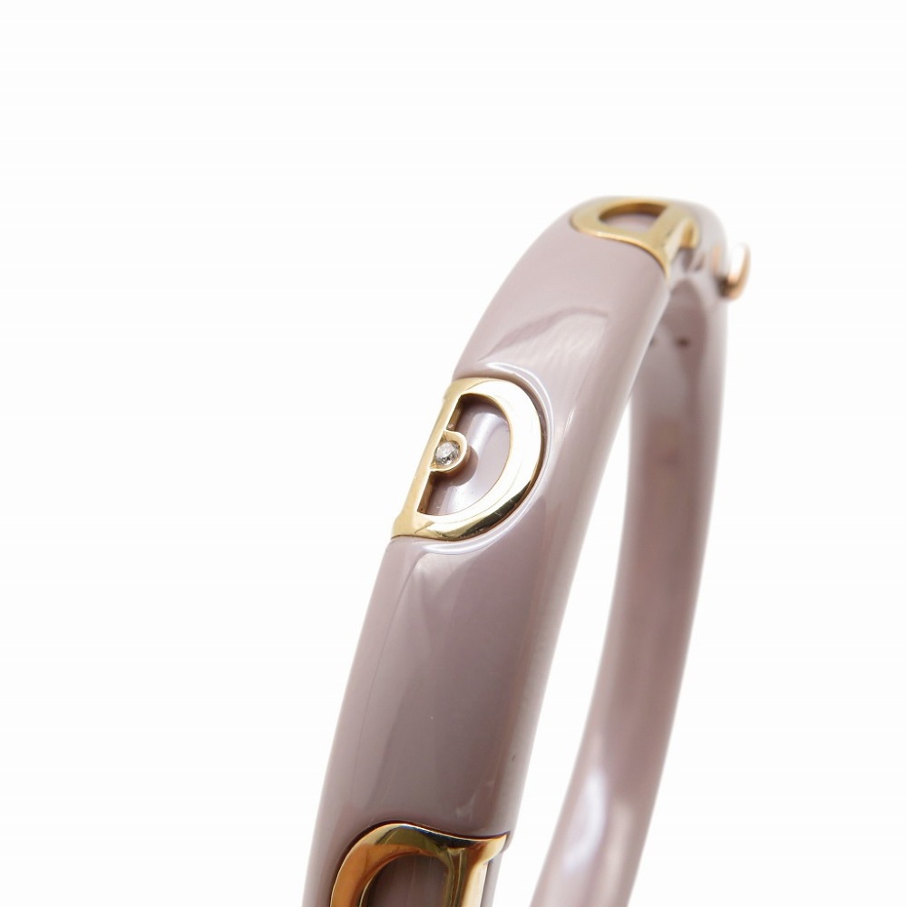 新品同様 Dアイコン バングル バングル セラミック/K18ピンクゴールド/ダイヤモンド カプチーノ 1562【中古】 レディース 新品同様 Dアイコン バングル バングル セラミック/K18ピンクゴールド/ダイヤモンド カプチーノ 1562【中古】 レディース