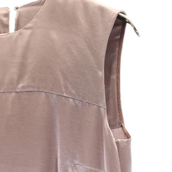 イタリア製 ノースリーブ ワンピース 40 ピンク系 レディース イタリア製 ノースリーブ ワンピース 40 ピンク系 レディース